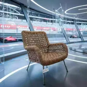 Аренда Стул плетеный из роупа MAR CH T001 brown beige в Mövenpick Hotel — ART SPACE