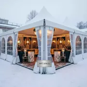 Аренда Шатер мобильный Премиум Бизон 4х6 м в ресторане «Brunello» — ART SPACE