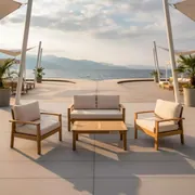 Аренда Комплект мебели Paris Sofa Set Latte из акации на Имеретинской набережной — ART SPACE