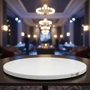 Аренда Столешница круглая Werzalit D800 мм белый в Pullman Sochi Centre — ART SPACE