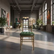 Аренда Подушка для стула Кьявари зеленая 5 см в City Park Hotel Sochi — ART SPACE