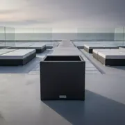 Аренда Кашпо для цветов Prosperplast Rato Low 158 антрацит 11 л в пляжном клубе Del Mar — ART SPACE