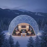 Аренда Шатер сферический купол диаметр 20 м в Гранд Отель Поляна — ART SPACE