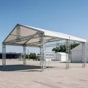 Аренда Шатер односкатный из ферм 10х8 металлик в ОКЦ «Галактика» — ART SPACE