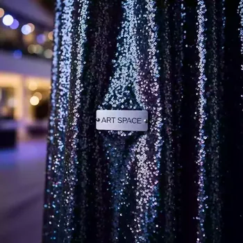 Аренда Ткань с блестками мультиколор темная 137 см в Radisson Blu Resort & Congress Centre — ART SPACE