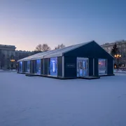 Аренда Баннер для шатра внутри и снаружи на Медальной площади — ART SPACE