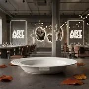 Аренда Блюдо овальное Steelite Spyro 280 мм в ресторане «Баран-Рапан» — ART SPACE