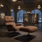 Аренда Чехол E03 для стула Eames коричневый в санатории «Русь» — ART SPACE