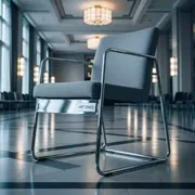 Аренда Стул ИЗО серый ткань хром GR в Radisson Blu Resort & Congress Centre — ART SPACE