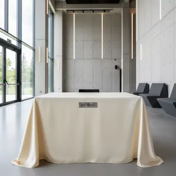 Аренда Скатерть прямоугольная кремовая атлас 1,4х2,3 м в Radisson Blu Resort & Congress Centre — ART SPACE