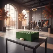 Аренда Полоски разделительные Attache А4 100 штук зеленые 230х120 мм в Bridge Resort — ART SPACE