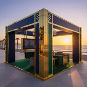 Аренда Строительство выставочного стенда на пляже «Маяк» — ART SPACE