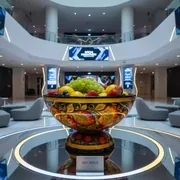 Аренда Чаша для фруктов Хохлома в отеле Radisson Lazurnaya — ART SPACE