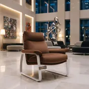 Аренда Стул Stars V S велюр цвета какао белый каркас в Delta Sirius — ART SPACE