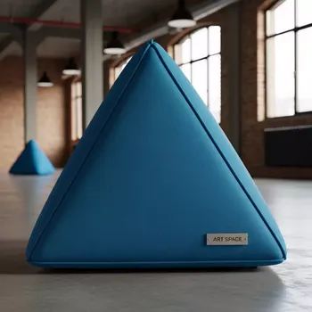 Аренда Пуф Shape треугольный голубой в комплексе «Дагомыс» — ART SPACE