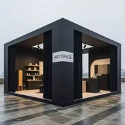 Аренда Павильон черный мягкие стенки 15х30 м на Имеретинской набережной — ART SPACE