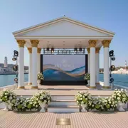Аренда Сцены 8х6 м на VIP теплоходе (Морпорт Сочи) — ART SPACE