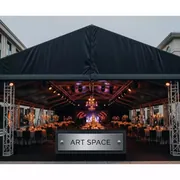 Аренда Шатер двускатный из ферм 8х6 м черный в Mercure Сочи Центр — ART SPACE