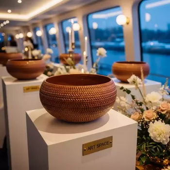 Аренда Кашпо Prosperplast Splofy Bowl мокко на теплоходе «Дагомыс» — ART SPACE