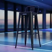 Аренда Стул со спинкой барный черный Tolix в комплексе Sea Galaxy — ART SPACE