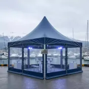 Аренда Шатер пагода 5х5 м для мероприятия на парусной регате (Сочи) — ART SPACE