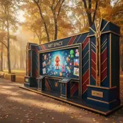 Аренда Интерактивная стена UTS Ожившие рисунки Минпромторг в парке «Ривьера» — ART SPACE