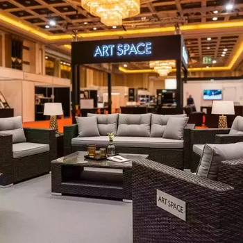 Аренда Комплект лаунж мебели плетеной Veneto 5 персон в казино «Сочи» — ART SPACE
