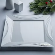 Аренда Тарелка квадратная Chan Wave Quadro 230 мм в ресторане «Voda» — ART SPACE