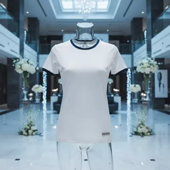 Аренда Футболка под логотип MILES WOMEN белая с тёмно синим размер L в Mövenpick Hotel — ART SPACE