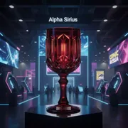 Аренда Бокал Офелия красный 190 мл в Alpha Sirius — ART SPACE