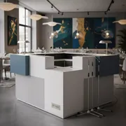 Аренда Стойка ресепшен Т комплект Backstage в ресторане «Brunello» — ART SPACE