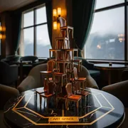 Аренда Дженга со стульями в Panorama by Mercure — ART SPACE