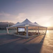 Аренда Шатер летнее кафе El Barco на территории Морпорта Сочи — ART SPACE