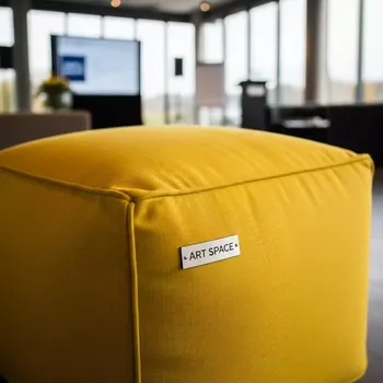 Аренда Пуф Shape квадратный желтый в Novotel Resort — ART SPACE