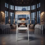 Аренда Стул складной банкетный Lite белый в ресторане «Баран-Рапан» — ART SPACE