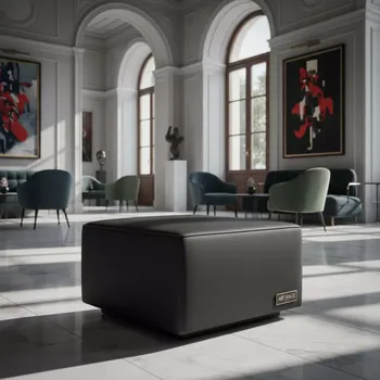 Аренда Пуф Пфальц черный 42х40 в Boutique Hotel PORTUM 1905 — ART SPACE