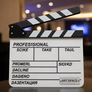 Аренда Хлопушка для кино Green Bean Clapperboard 03 белая в казино «Сочи» — ART SPACE