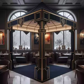 Аренда Зонт профессиональный Rodi 3х4 м в ресторане «Brunello» — ART SPACE