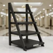 Аренда Лестница фуршетная черная 4 яруса 67х40х12 в санатории «Русь» — ART SPACE