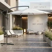 Аренда белого уличного зонта в Сочи ART SPACE