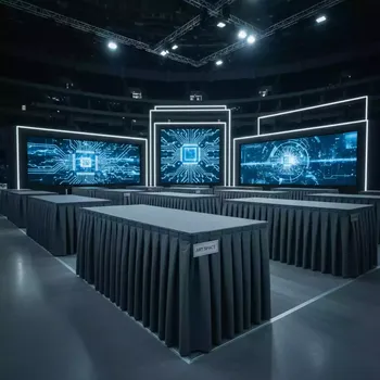 Аренда Скатерти и юбки для столов на арене «Фишт» — ART SPACE