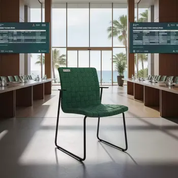 Аренда Стул Race SW зеленая ткань черная крестовина Somalia в Radisson Collection Paradise — ART SPACE