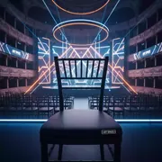 Аренда Подушка для стула Кьявари кожзам черная 3 см в Зимнем театре — ART SPACE