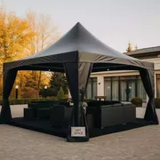 Аренда Конструкция тентовая Barbieri Onda черная 4х4 м в отеле «Богатырь» — ART SPACE