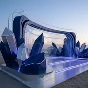 Аренда Фотозона сияние Нового года на пляже «Ривьера» — ART SPACE
