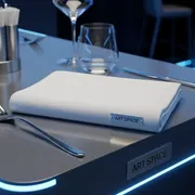 Аренда Салфетка 450х450 ричард гладь белая в ресторане «Sanremo» — ART SPACE