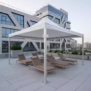 Аренда Шатер с лежаками Enigma белый тортора в City Park Hotel Sochi — ART SPACE