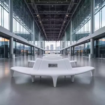 Аренда Скамья пластиковая на арене «Фишт» — ART SPACE