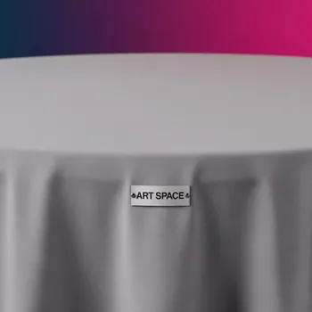 Аренда Скатерть круглая серая Pantone Cool Gray 5 на Медальной площади — ART SPACE