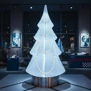 Аренда Пневмофигура Новогодняя елка в ресторане «Паруса» — ART SPACE